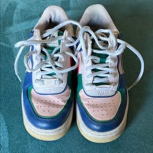 Colorful Air Force 1 Sneakers Size 5